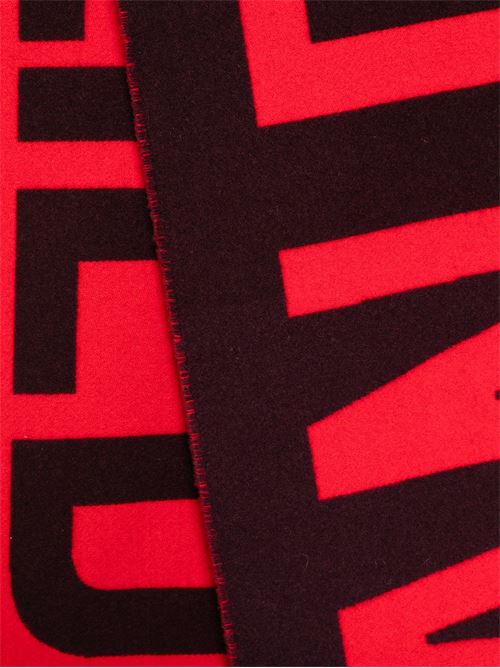 Bordeaux red all-over logo scarf JEAN PAUL GAULTIER | 24/30-U-EC035PC5492830